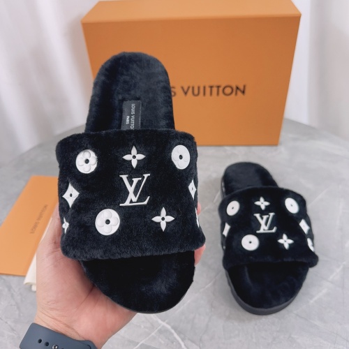 Cheap Louis Vuitton Slippers For Women #1244754 Replica Wholesale [$98.00 USD] [ITEM#1244754] on Replica Louis Vuitton Slippers