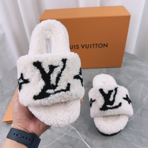 Cheap Louis Vuitton Slippers For Women #1244757 Replica Wholesale [$92.00 USD] [ITEM#1244757] on Replica Louis Vuitton Slippers