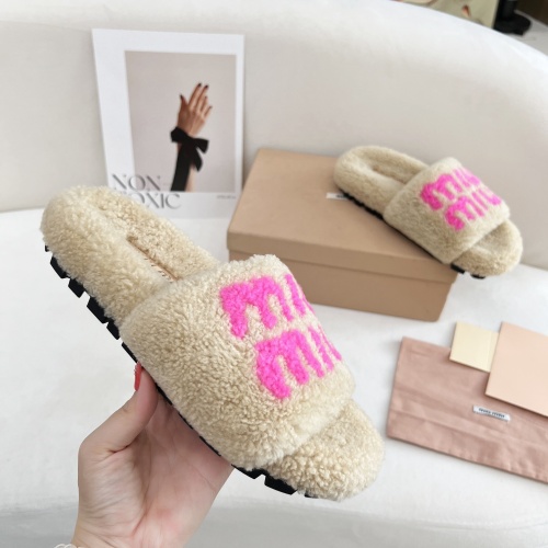 Cheap MIU MIU Slippers For Women #1244763 Replica Wholesale [$96.00 USD] [ITEM#1244763] on Replica MIU MIU Slippers