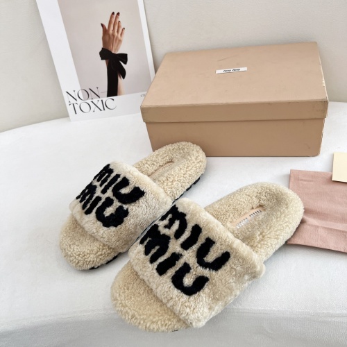 Cheap MIU MIU Slippers For Women #1244766 Replica Wholesale [$96.00 USD] [ITEM#1244766] on Replica MIU MIU Slippers