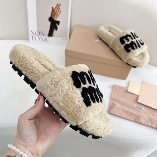 Cheap MIU MIU Slippers For Women #1244766 Replica Wholesale [$96.00 USD] [ITEM#1244766] on Replica MIU MIU Slippers