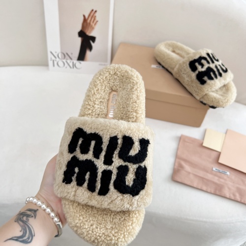 Cheap MIU MIU Slippers For Women #1244766 Replica Wholesale [$96.00 USD] [ITEM#1244766] on Replica MIU MIU Slippers