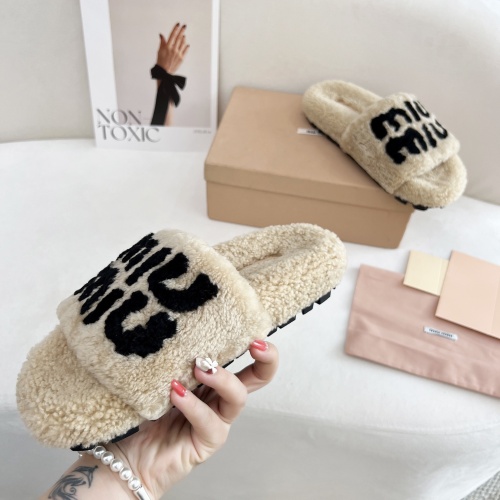 Cheap MIU MIU Slippers For Women #1244766 Replica Wholesale [$96.00 USD] [ITEM#1244766] on Replica MIU MIU Slippers