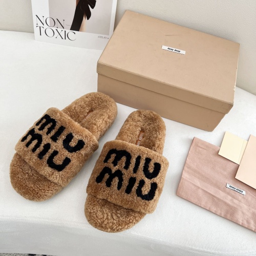 Cheap MIU MIU Slippers For Women #1244767 Replica Wholesale [$96.00 USD] [ITEM#1244767] on Replica MIU MIU Slippers