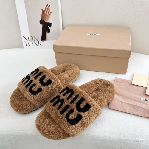 Cheap MIU MIU Slippers For Women #1244767 Replica Wholesale [$96.00 USD] [ITEM#1244767] on Replica MIU MIU Slippers