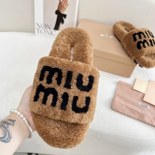 Cheap MIU MIU Slippers For Women #1244767 Replica Wholesale [$96.00 USD] [ITEM#1244767] on Replica MIU MIU Slippers