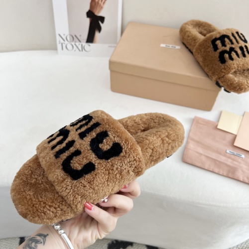 Cheap MIU MIU Slippers For Women #1244767 Replica Wholesale [$96.00 USD] [ITEM#1244767] on Replica MIU MIU Slippers