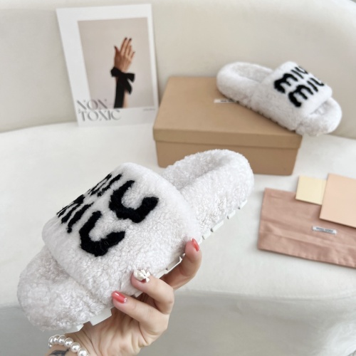 Cheap MIU MIU Slippers For Women #1244768 Replica Wholesale [$96.00 USD] [ITEM#1244768] on Replica MIU MIU Slippers