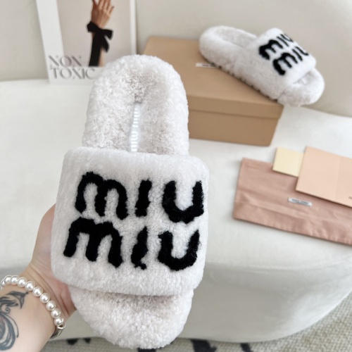 Cheap MIU MIU Slippers For Women #1244768 Replica Wholesale [$96.00 USD] [ITEM#1244768] on Replica MIU MIU Slippers