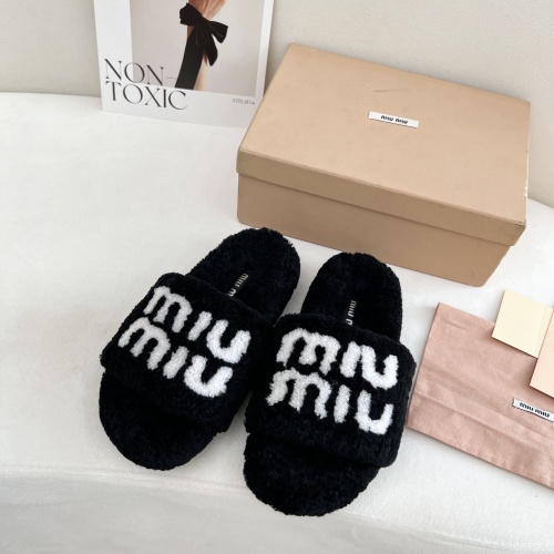 Cheap MIU MIU Slippers For Women #1244772 Replica Wholesale [$96.00 USD] [ITEM#1244772] on Replica MIU MIU Slippers