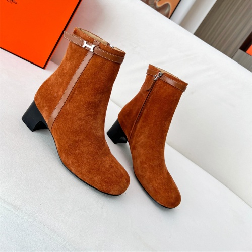 Cheap Hermes Boots For Women #1244791 Replica Wholesale [$115.00 USD] [ITEM#1244791] on Replica Hermes Boots