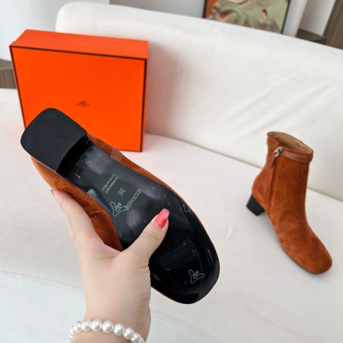 Cheap Hermes Boots For Women #1244791 Replica Wholesale [$115.00 USD] [ITEM#1244791] on Replica Hermes Boots