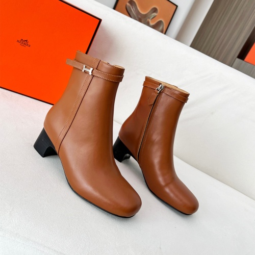 Cheap Hermes Boots For Women #1244793 Replica Wholesale [$115.00 USD] [ITEM#1244793] on Replica Hermes Boots