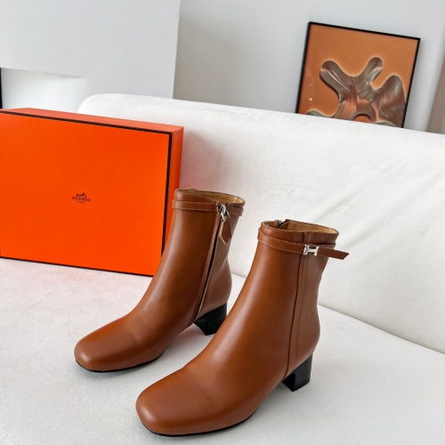 Cheap Hermes Boots For Women #1244793 Replica Wholesale [$115.00 USD] [ITEM#1244793] on Replica Hermes Boots