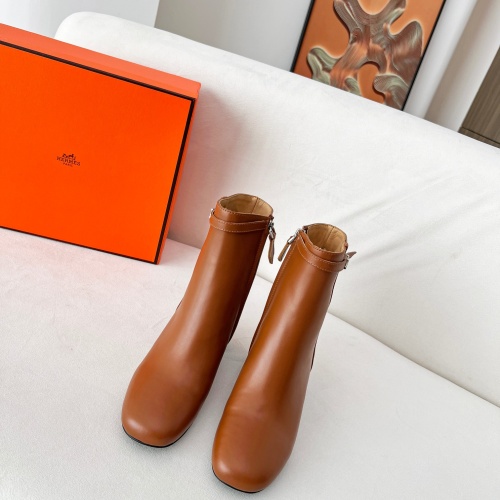 Cheap Hermes Boots For Women #1244793 Replica Wholesale [$115.00 USD] [ITEM#1244793] on Replica Hermes Boots