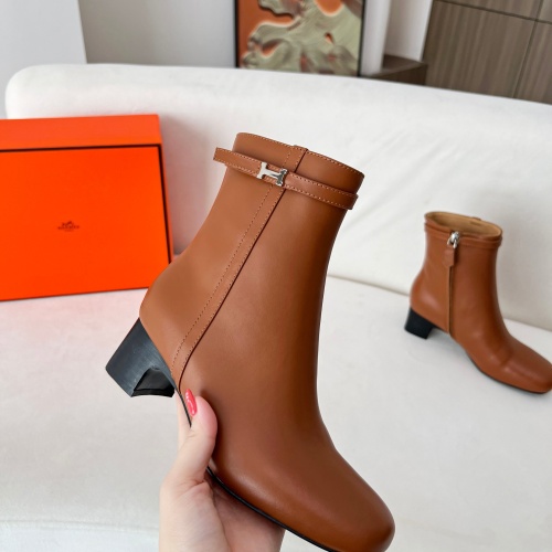 Cheap Hermes Boots For Women #1244793 Replica Wholesale [$115.00 USD] [ITEM#1244793] on Replica Hermes Boots