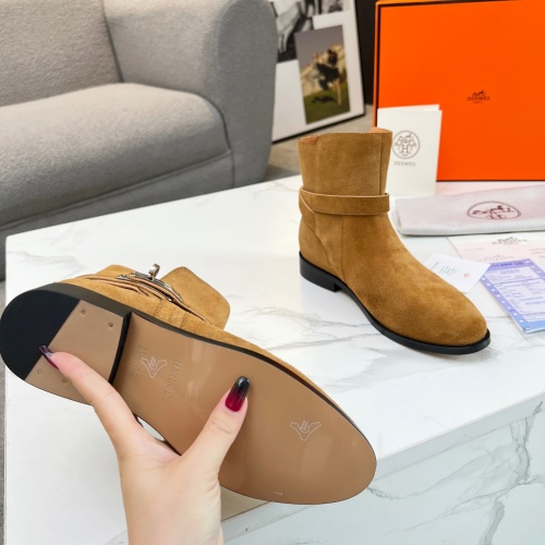 Cheap Hermes Boots For Women #1244803 Replica Wholesale [$98.00 USD] [ITEM#1244803] on Replica Hermes Boots