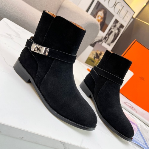 Cheap Hermes Boots For Women #1244804 Replica Wholesale [$98.00 USD] [ITEM#1244804] on Replica Hermes Boots