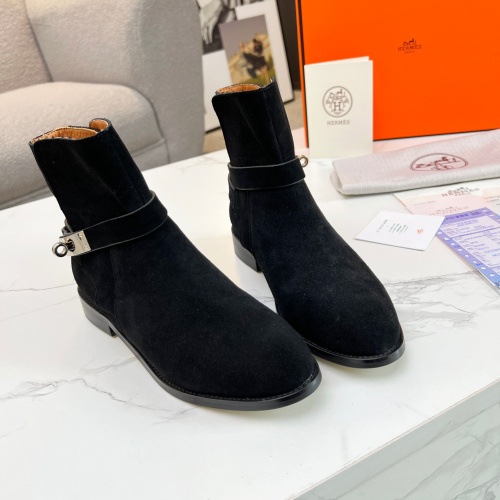 Cheap Hermes Boots For Women #1244804 Replica Wholesale [$98.00 USD] [ITEM#1244804] on Replica Hermes Boots