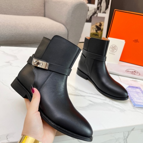 Cheap Hermes Boots For Women #1244805 Replica Wholesale [$98.00 USD] [ITEM#1244805] on Replica Hermes Boots