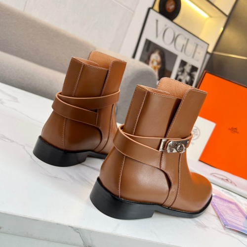 Cheap Hermes Boots For Women #1244806 Replica Wholesale [$98.00 USD] [ITEM#1244806] on Replica Hermes Boots