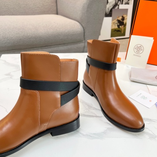 Cheap Hermes Boots For Women #1244813 Replica Wholesale [$98.00 USD] [ITEM#1244813] on Replica Hermes Boots