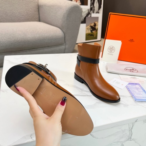 Cheap Hermes Boots For Women #1244813 Replica Wholesale [$98.00 USD] [ITEM#1244813] on Replica Hermes Boots