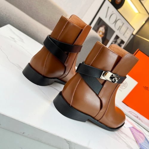 Cheap Hermes Boots For Women #1244813 Replica Wholesale [$98.00 USD] [ITEM#1244813] on Replica Hermes Boots