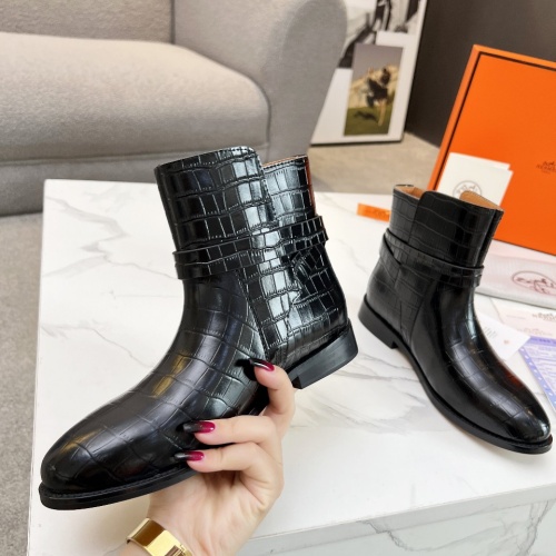 Cheap Hermes Boots For Women #1244818 Replica Wholesale [$100.00 USD] [ITEM#1244818] on Replica Hermes Boots