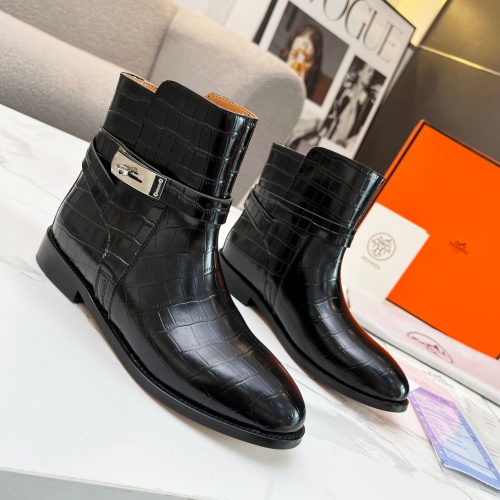 Cheap Hermes Boots For Women #1244818 Replica Wholesale [$100.00 USD] [ITEM#1244818] on Replica Hermes Boots