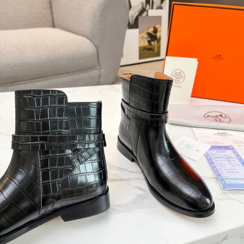 Cheap Hermes Boots For Women #1244818 Replica Wholesale [$100.00 USD] [ITEM#1244818] on Replica Hermes Boots