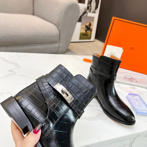 Cheap Hermes Boots For Women #1244818 Replica Wholesale [$100.00 USD] [ITEM#1244818] on Replica Hermes Boots