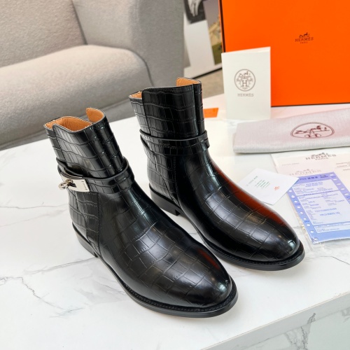 Cheap Hermes Boots For Women #1244818 Replica Wholesale [$100.00 USD] [ITEM#1244818] on Replica Hermes Boots