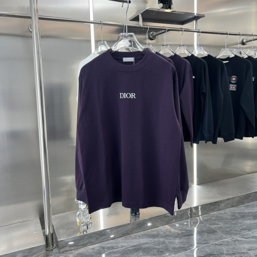 Cheap Christian Dior T-Shirts Long Sleeved For Unisex #1244819 Replica Wholesale [$42.00 USD] [ITEM#1244819] on Replica Christian Dior T-Shirts