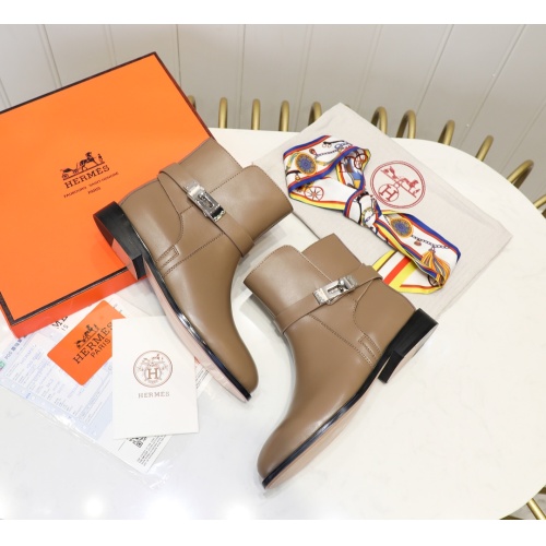 Cheap Hermes Boots For Women #1244825 Replica Wholesale [$98.00 USD] [ITEM#1244825] on Replica Hermes Boots