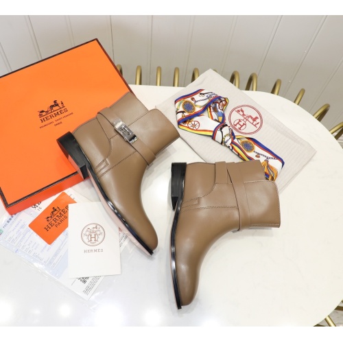 Cheap Hermes Boots For Women #1244825 Replica Wholesale [$98.00 USD] [ITEM#1244825] on Replica Hermes Boots