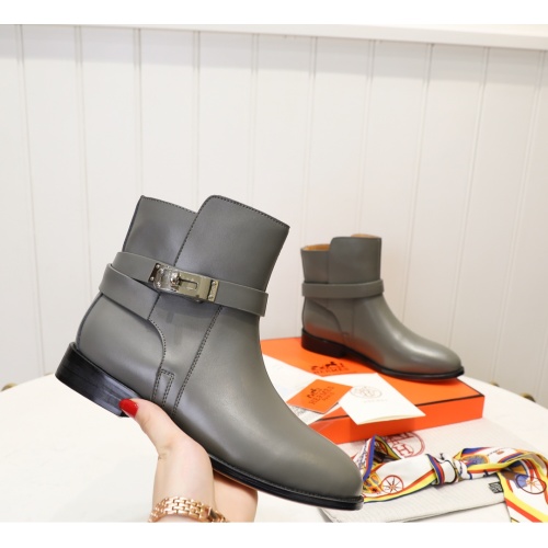 Cheap Hermes Boots For Women #1244826 Replica Wholesale [$98.00 USD] [ITEM#1244826] on Replica Hermes Boots