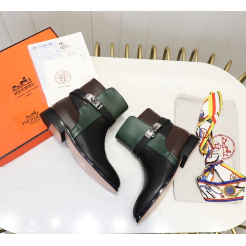 Cheap Hermes Boots For Women #1244828 Replica Wholesale [$98.00 USD] [ITEM#1244828] on Replica Hermes Boots