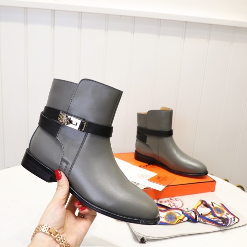 Cheap Hermes Boots For Women #1244829 Replica Wholesale [$98.00 USD] [ITEM#1244829] on Replica Hermes Boots