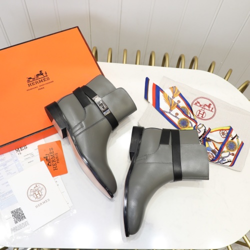 Cheap Hermes Boots For Women #1244829 Replica Wholesale [$98.00 USD] [ITEM#1244829] on Replica Hermes Boots