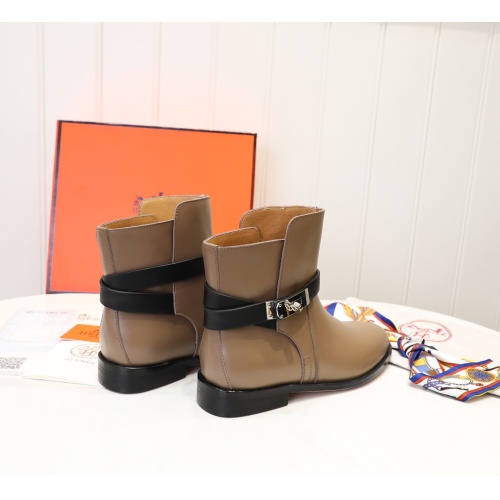 Cheap Hermes Boots For Women #1244831 Replica Wholesale [$98.00 USD] [ITEM#1244831] on Replica Hermes Boots