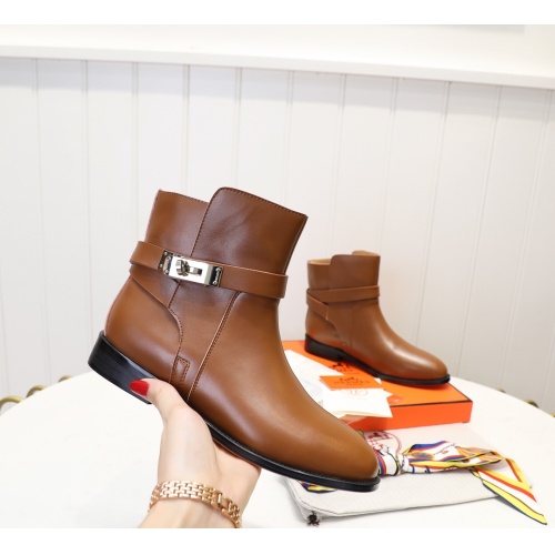 Cheap Hermes Boots For Women #1244832 Replica Wholesale [$98.00 USD] [ITEM#1244832] on Replica Hermes Boots