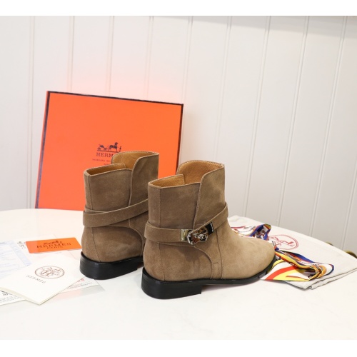 Cheap Hermes Boots For Women #1244837 Replica Wholesale [$98.00 USD] [ITEM#1244837] on Replica Hermes Boots