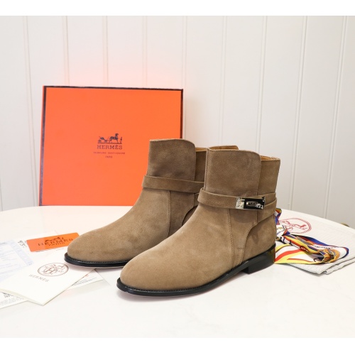 Cheap Hermes Boots For Women #1244837 Replica Wholesale [$98.00 USD] [ITEM#1244837] on Replica Hermes Boots