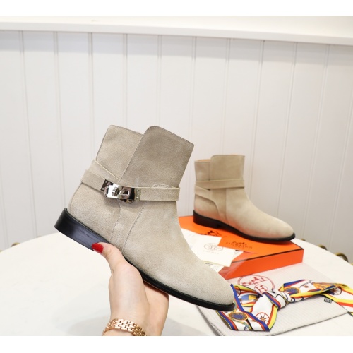 Cheap Hermes Boots For Women #1244838 Replica Wholesale [$98.00 USD] [ITEM#1244838] on Replica Hermes Boots