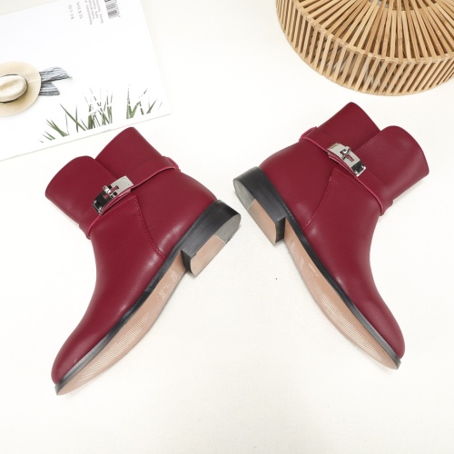 Cheap Hermes Boots For Women #1244840 Replica Wholesale [$98.00 USD] [ITEM#1244840] on Replica Hermes Boots