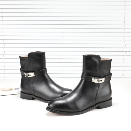 Cheap Hermes Boots For Women #1244842 Replica Wholesale [$98.00 USD] [ITEM#1244842] on Replica Hermes Boots