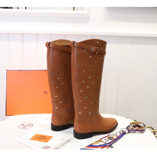 Cheap Hermes Boots For Women #1244852 Replica Wholesale [$132.00 USD] [ITEM#1244852] on Replica Hermes Boots