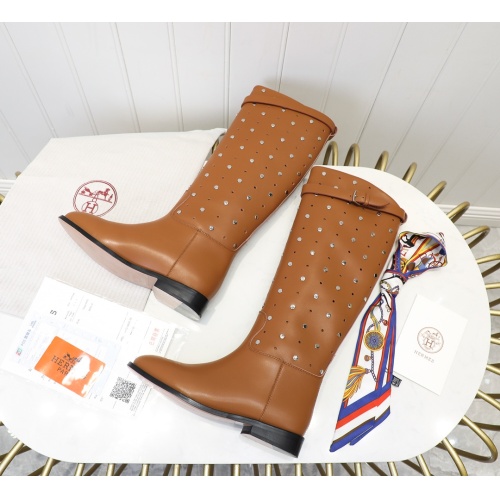 Cheap Hermes Boots For Women #1244852 Replica Wholesale [$132.00 USD] [ITEM#1244852] on Replica Hermes Boots