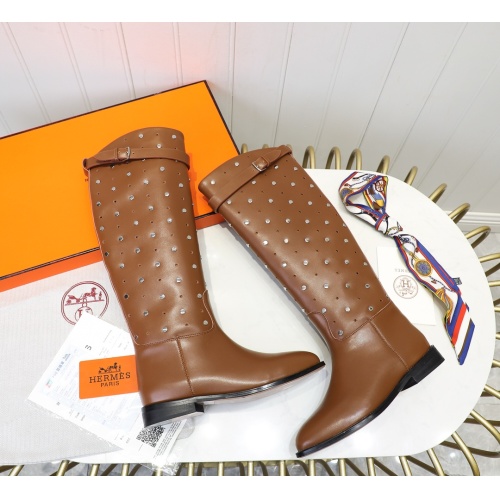 Cheap Hermes Boots For Women #1244853 Replica Wholesale [$132.00 USD] [ITEM#1244853] on Replica Hermes Boots